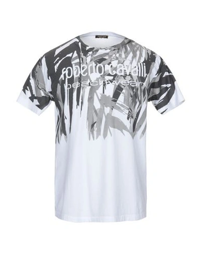 Shop Roberto Cavalli Beachwear T-shirt In Grey