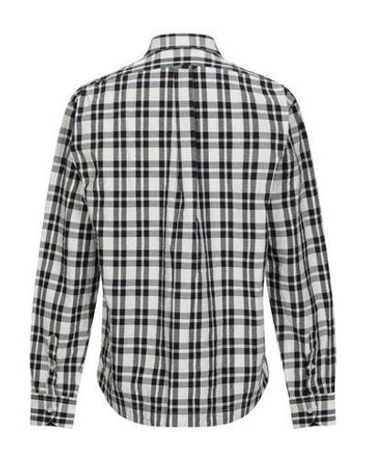 Shop Alessandro Gherardi Man Shirt Black Size L Cotton, Polyamide, Elastane