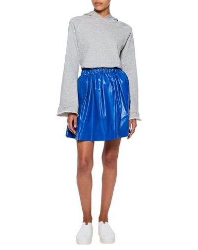 Shop Msgm Mini Skirt In Blue