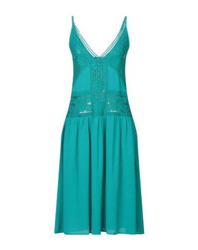 Shop Christies Knee-length Dress In Turquoise