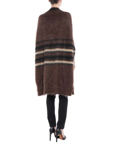 Shop Givenchy Cape In Dark Brown