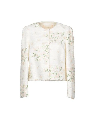 Shop Giambattista Valli Blazer In White