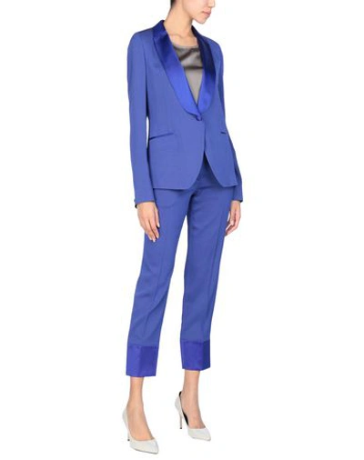 Shop Maison Margiela Suit In Bright Blue