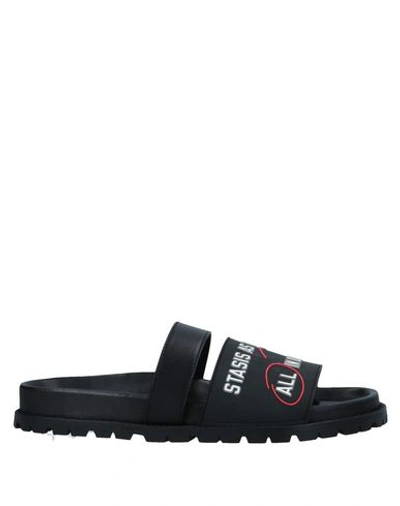 Shop Sacai Sandals In Black
