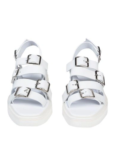 Shop Jil Sander Sandals In White