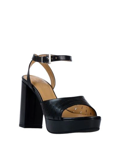 Shop Cesare Paciotti 4us Sandals In Black