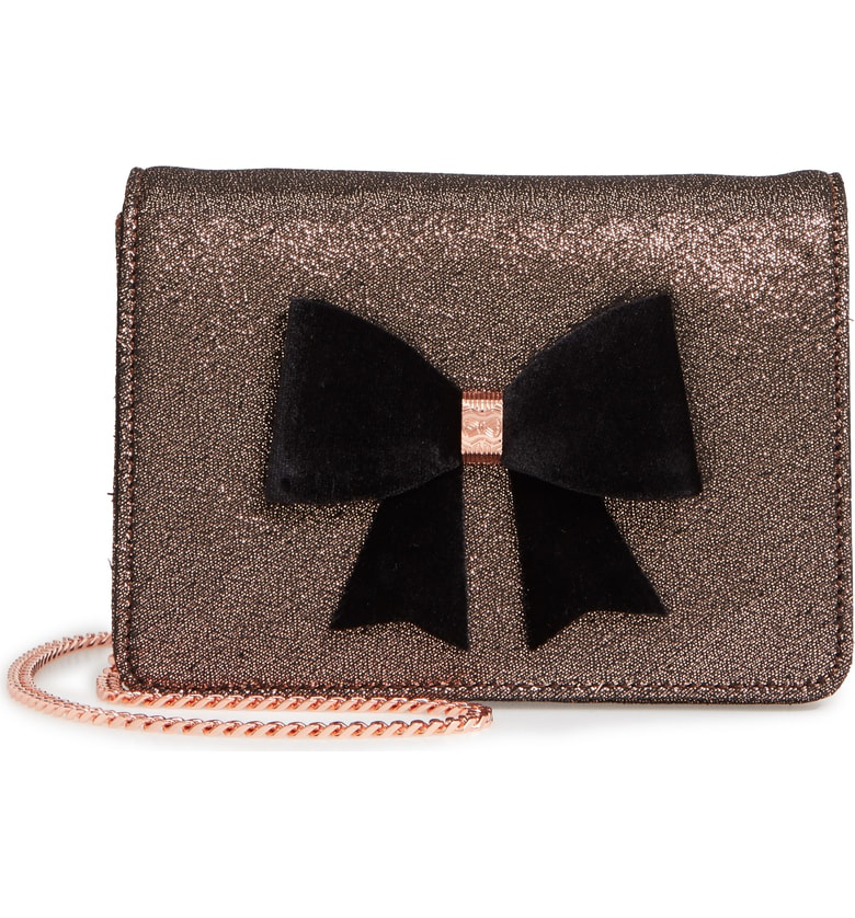 ted baker pink velvet bag