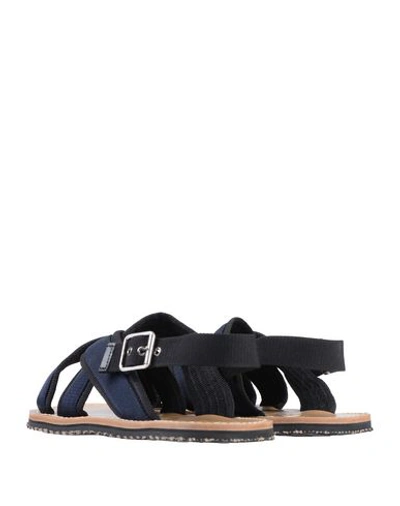 Shop Marni Sandals In Dark Blue