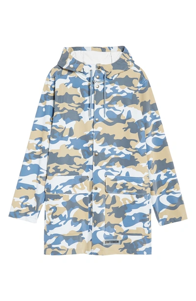 Shop Stutterheim Stockholm Waterproof Hooded Raincoat In Camo