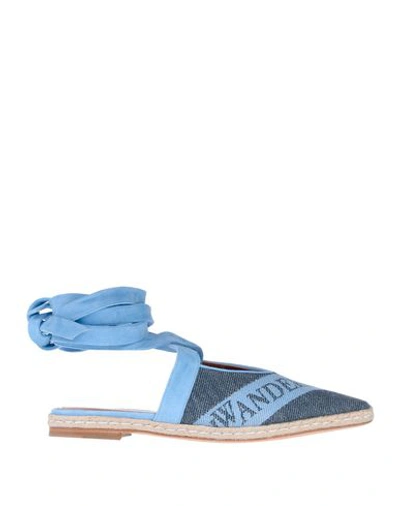 Shop Jw Anderson Ballet Flats In Blue