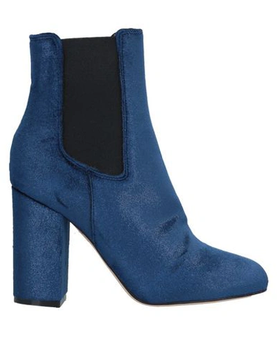 Shop Atos Lombardini Ankle Boot In Dark Blue