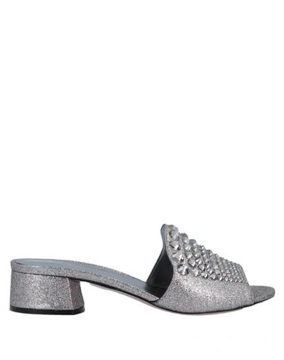 Shop Le Silla Sandals In Silver