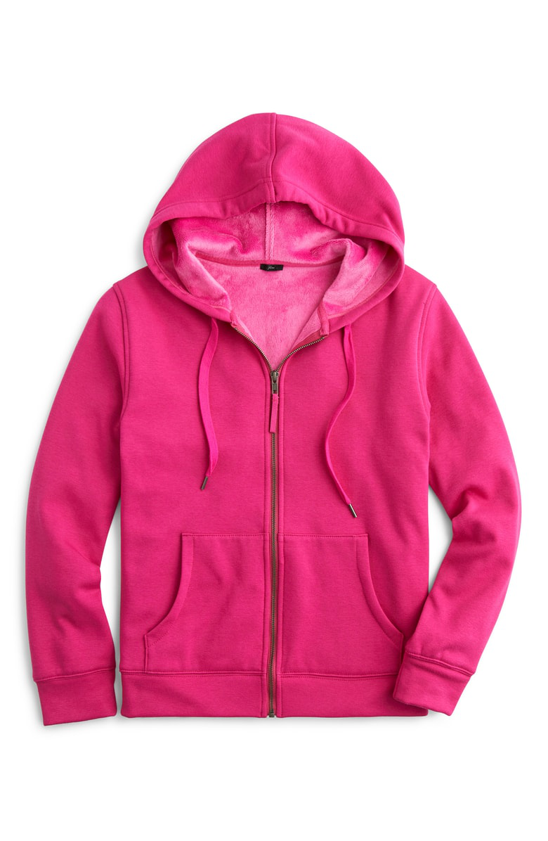 j crew velour lined hoodie