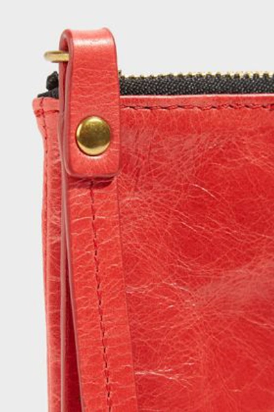 Shop Isabel Marant Netah Leather Clutch In Red