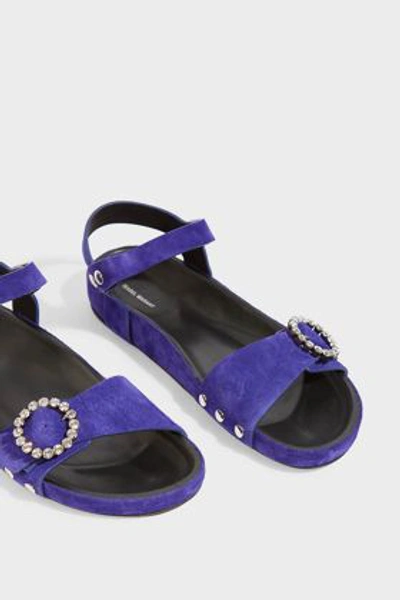 Shop Isabel Marant Erla Suede Sandals In Blue