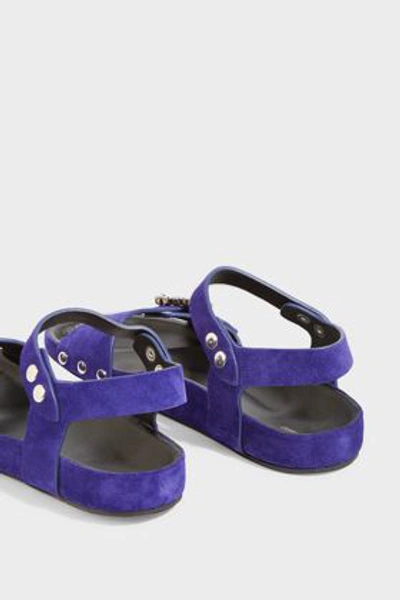 Shop Isabel Marant Erla Suede Sandals In Blue