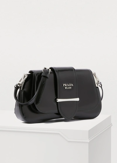 Shop Prada Sidonie Shoulder Bag In Nero