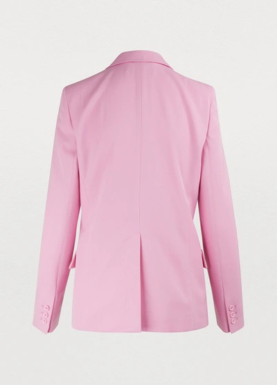 Shop Stella Mccartney Wool Blazer In 5860 - Tulip Pink