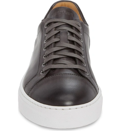 Shop Magnanni Jackson Sneaker In Grey Leather