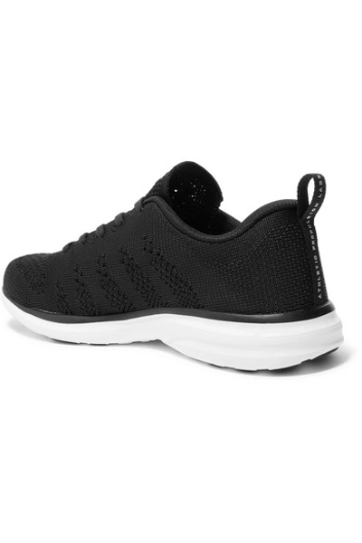 Shop Apl Athletic Propulsion Labs Techloom Pro Mesh Sneakers In Black