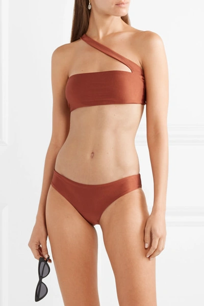 Shop Jade Swim Lure Bikini Briefs In Brown