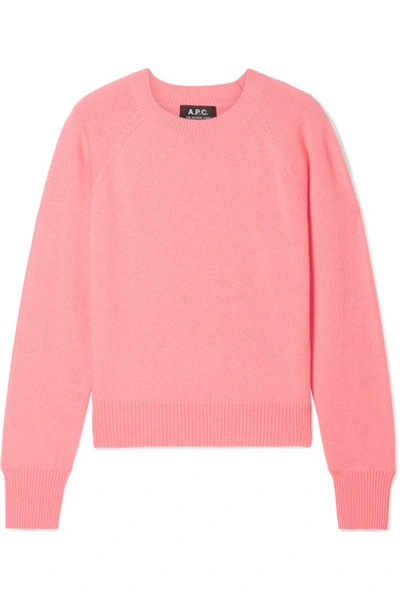 Shop Apc Stirling Cashmere Sweater In Coral