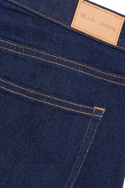 Shop M.i.h. Jeans Tomboy Cropped High-rise Slim Boyfriend Jeans In Dark Denim