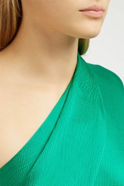 Shop Roland Mouret Ritts One-shoulder Asymmetric Dress, L In Green