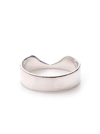Shop Maison Margiela Shaped Ring In Silver