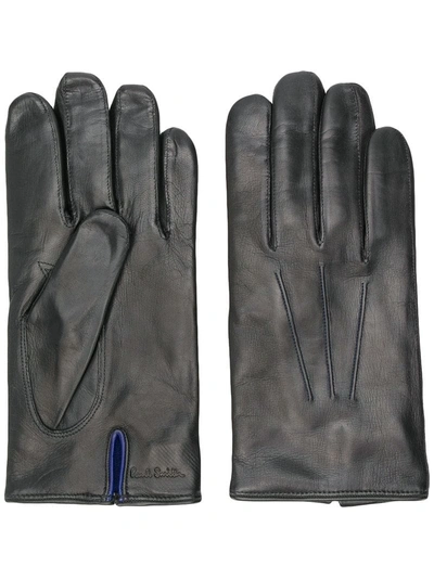 Shop Paul Smith Classic Gloves In Black
