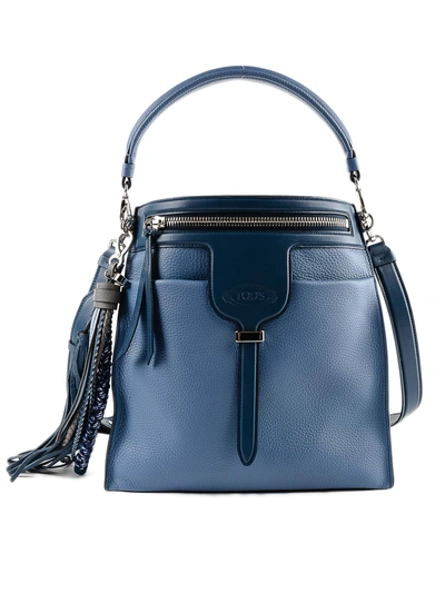 Tod's Ans Sacca Tracolla Zip Piccola In 8zblu Horizon +tir | ModeSens