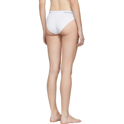 Shop Calvin Klein Underwear White Modern Bikini Briefs In 100 White