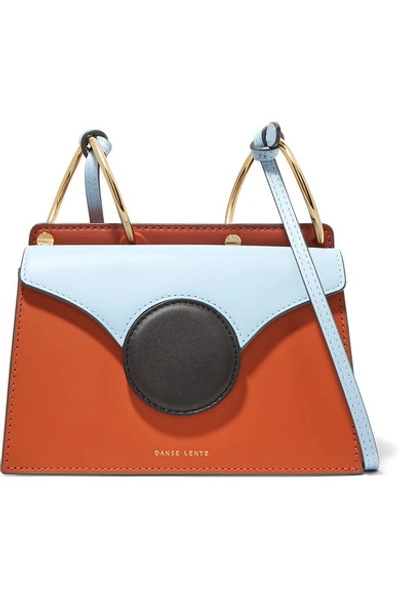 Shop Danse Lente Phoebe Mini Color-block Leather Shoulder Bag
