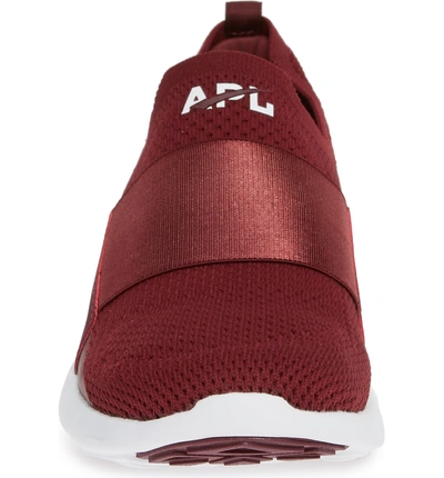 Shop Apl Athletic Propulsion Labs Techloom Bliss Knit Running Shoe In Burgundy/ White