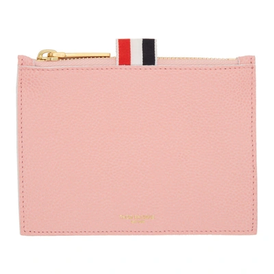 Shop Thom Browne Pink Small Pouch In 680 Lt Pink