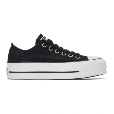 Chuck Taylor All Star Lift Leather Sneakers In Black/white | ModeSens