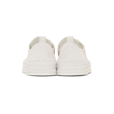 Shop Ann Demeulemeester Off-white Suede Sneakers In Latte