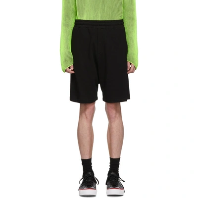 Shop Mcq By Alexander Mcqueen Mcq Alexander Mcqueen Black Shrunken Shorts In 1000 Dk.blk