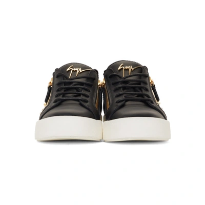 Shop Giuseppe Zanotti Black Cosmann May London Sneakers In Blk/go/silv