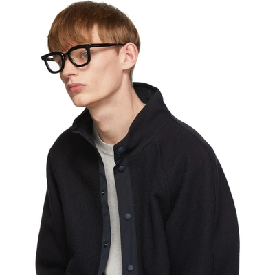 Shop Native Sons Black Winfield Glasses In Black/whtgl