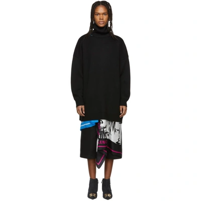 Shop Balenciaga Black Wool Turtleneck In 1000 Black