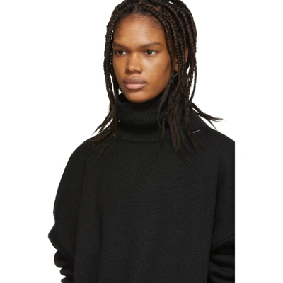 Shop Balenciaga Black Wool Turtleneck In 1000 Black