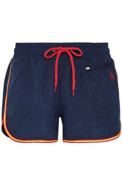 Shop Perfect Moment Woman Woven Shorts Navy
