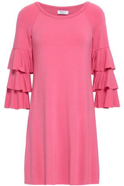 Shop Bailey44 Bailey 44 Woman Tiered Jersey Mini Dress Pink