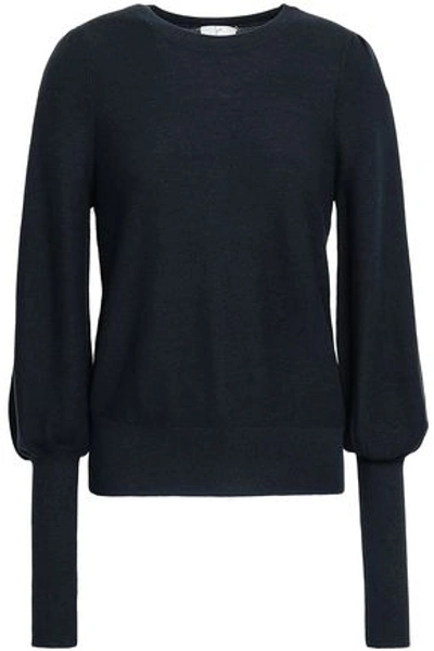 Shop Joie Woman Noely Knitted Sweater Midnight Blue