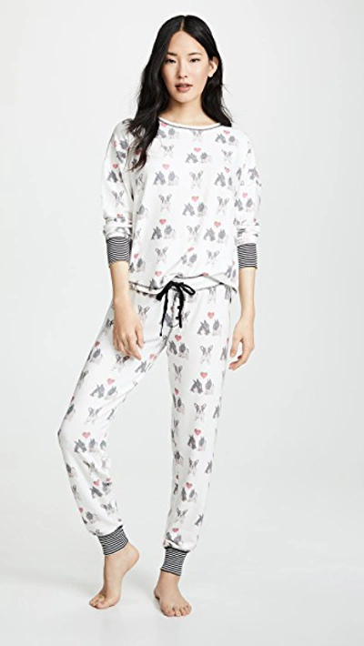 Shop Pj Salvage I Woof You Pj Top In Ivory