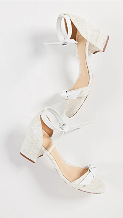 Shop Alexandre Birman Clarita Block Sandals In White