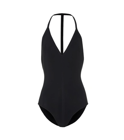 Shop Rick Owens T-bar Back Swimsuit In Black