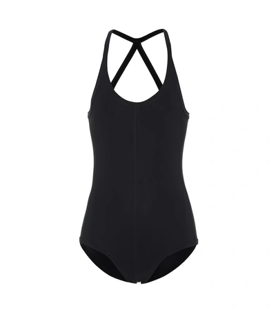 Shop Rick Owens Cross-back Swimsuit In Black