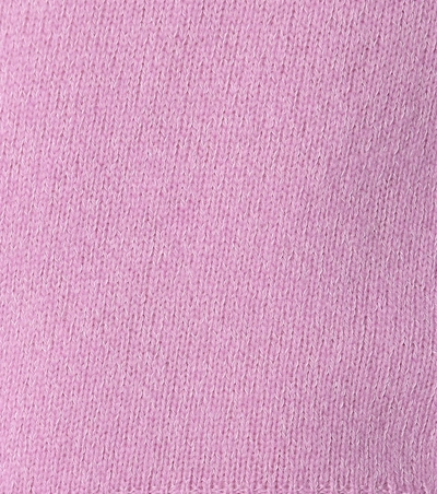 Shop Apc Lauren Wool And Cotton Sweater In Purple
